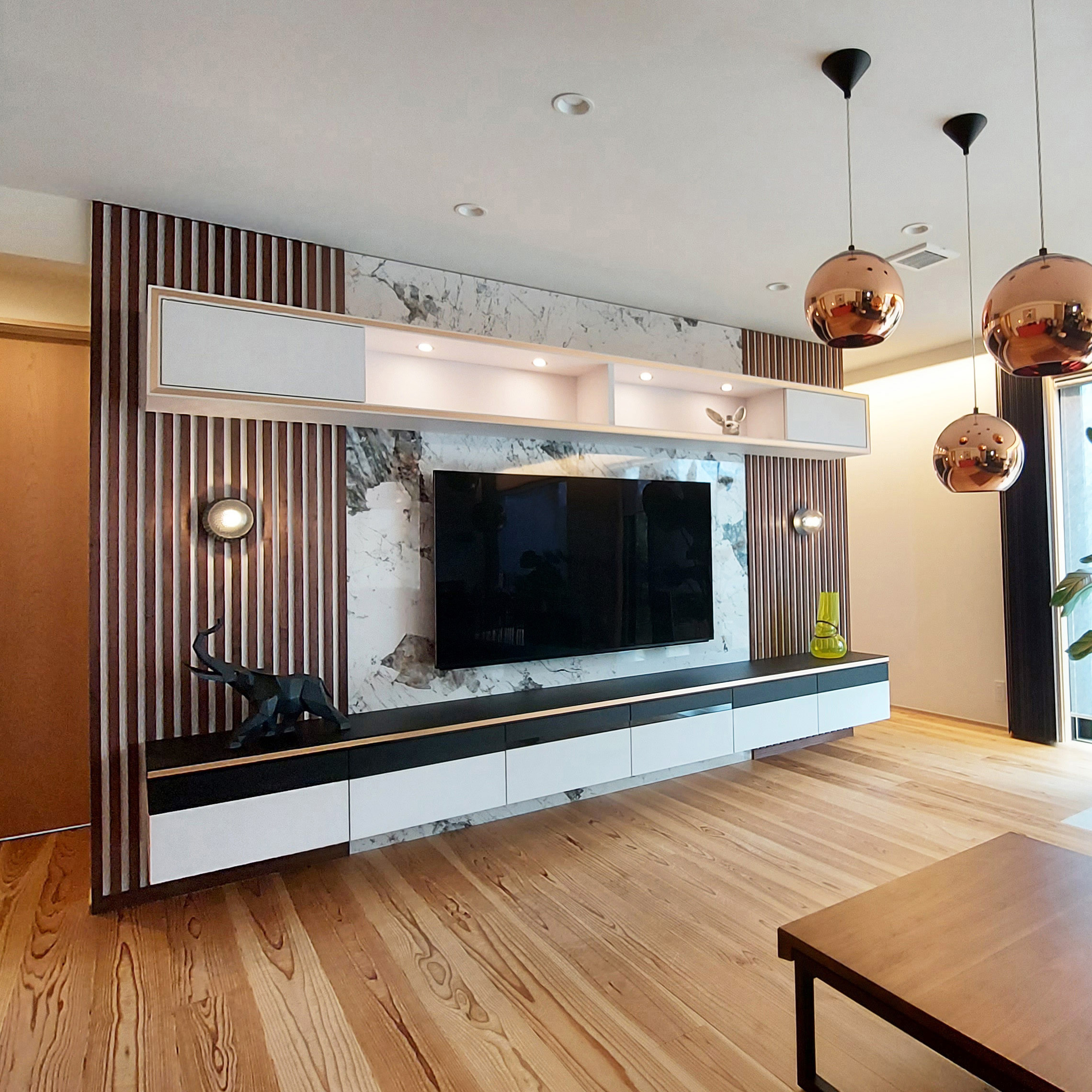 木製TVボードオーダー家具　サイドボード　北欧風
